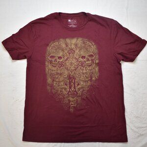 ME87 Clothing Company Mens Cross Keeper Maroon Shirt New S-2XL